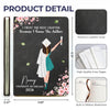 Custom Leather Writing Journal - Personalized Graduation Gifts For Him, Her - Becoming Who You’re Meant To Be