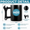 Custom Coffee Mug With Wrench Handle - Personalized Father's Day Birthday Gifts For Dad, Grandpa - Master Of Tools Dad