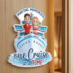 Custom Cruise Ship Door Magnet - Personalized Summer Vacation And Travel Gifts For Couple, Cruise Lovers - Sunshine, Love And Summer Days