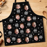 Custom Photo Apron With Pocket - Personalized Father's Day Birthday Gifts For Dad - Loved By Many Hearts