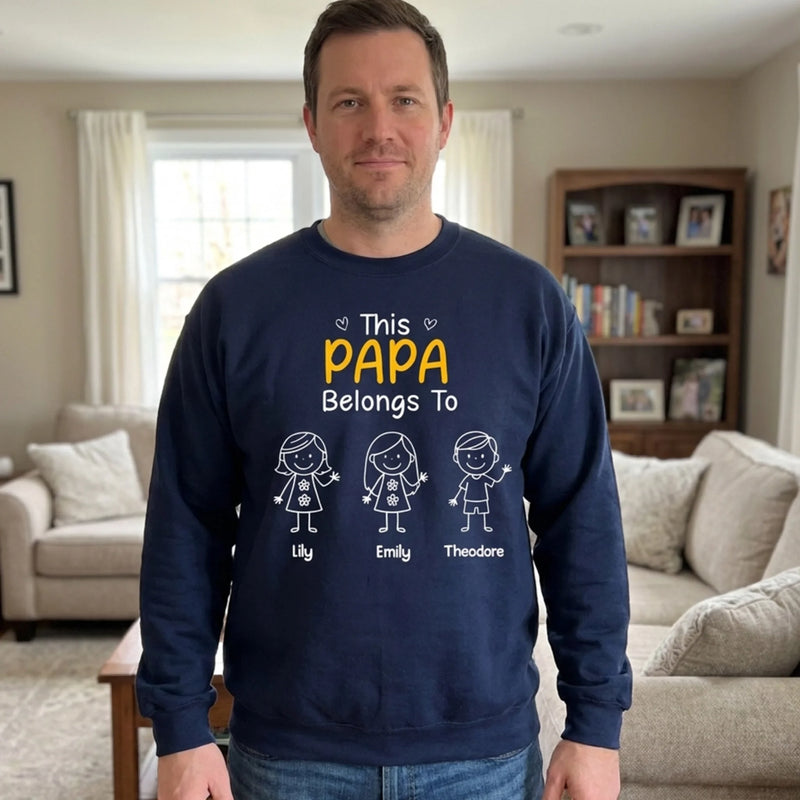 Custom Unisex T-shirt, Premium T-shirt, Sweatshirt - Personalized Birthday Gifts For Dad, Grandpa - Promoted To Grandpa