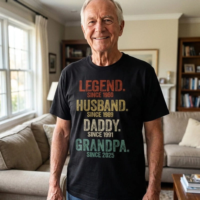 First My Father, Forever My Friend - Family Personalized Custom Unisex T-Shirt, Premium T-shirt, Hoodie - Father's Day, Birthday Gift For Dad, Grandpa