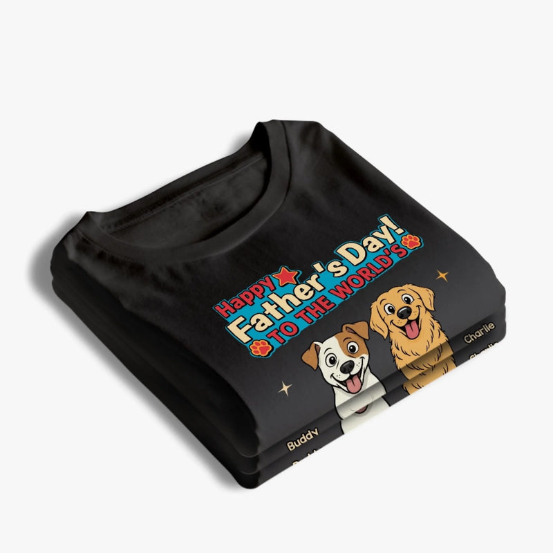Custom Unisex T-shirt, Premium T-shirt, Hoodie - Personalized Father's Day Birthday Gifts For Dog Lovers, Dog Dad - My Dog Thinks I’m Pawsome