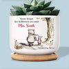 Custom Home Decor Ceramic Plant Pot - Personalized Graduation Gifts For Teachers - You Planted Seeds Of Knowledge