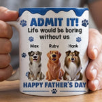 Custom 3D Inflated Effect Printed Mug - Personalized Father's Day Birthday Gifts For Cat Lovers, Dad - Fueled By Pet Love