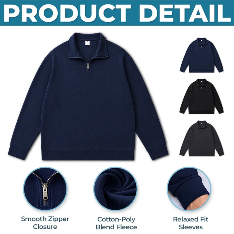 Custom Unisex Quarter Zip Sweatshirt - Personalized Father's Day Birthday Gifts For Dad, Grandpa - Loved Beyond Measure Called Dad