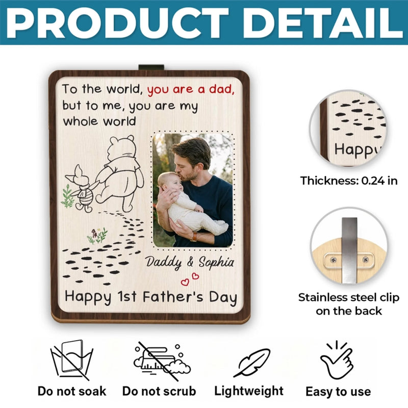 Custom Photo Car Visor Clip - Personalized Father's Day, Baby Shower, Gender Reveal Gifts For New Dads, New Grandpas - Cherish Every Drive