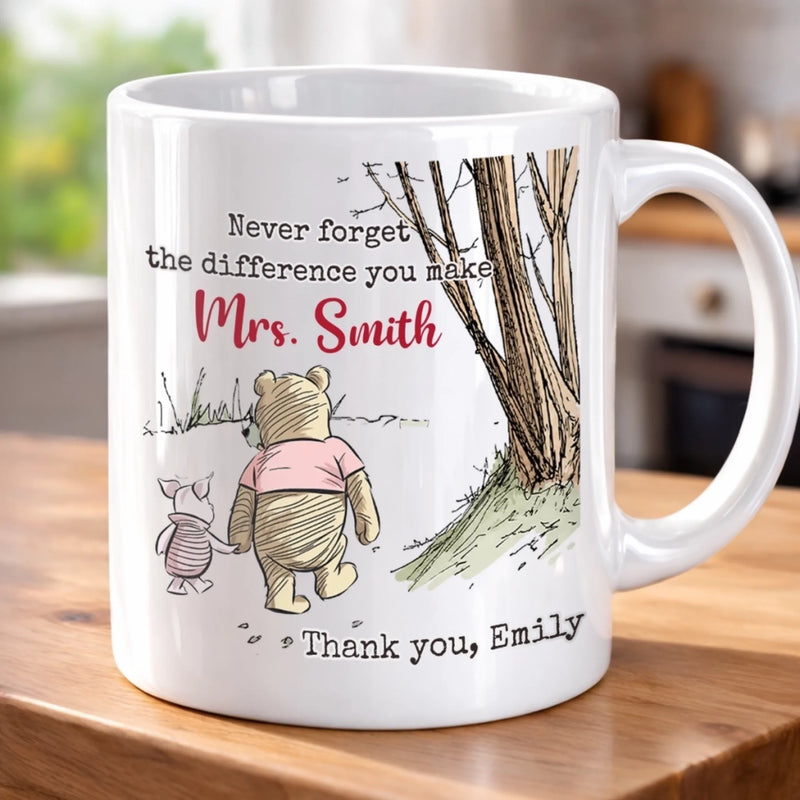 Custom 3D Inflated Effect Printed Mug - Personalized Graduation Gifts For Teachers - Big Impact, Tiny Note