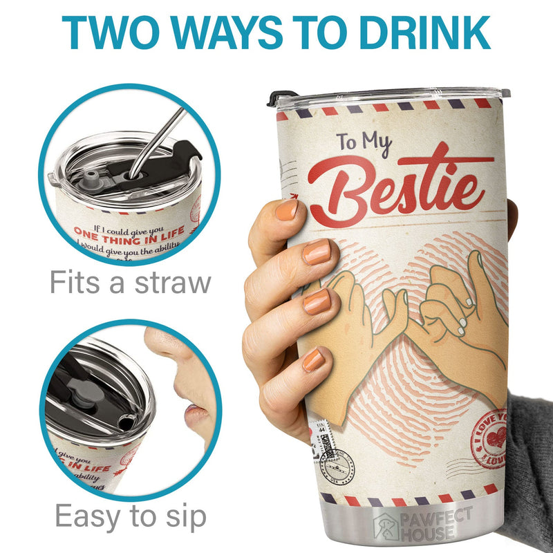 A Truly Great Friend Is Hard To Find You Are Irreplaceable - Tumbler - To My Bestie, Gift For Bestie, Best Friend, Sister, Birthday Gift For Bestie And Friend