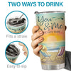 Meeting You Was Fate But Falling In Love With You Was Beyond My Control - Tumbler - Gift For Couples, Husband Wife