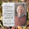 Always On Our Minds Forever In Our Hearts - Personalized Memorial Stone, Human Grave Marker - Upload Image, Memorial Gift, Sympathy Gift