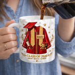 Custom 3D Inflated Effect Printed Mug - Personalized Graduation Gifts For Graduates - Sip, Dream, Achieve