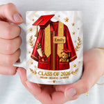 Custom 3D Inflated Effect Printed Mug - Personalized Graduation Gifts For Graduates - Sip, Dream, Achieve