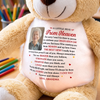 Custom Photo Graduation Plush Bear - Personalized Graduation, Memorial Sympathy Gifts For Loss Of Mom, Dad - A Hug From Heaven