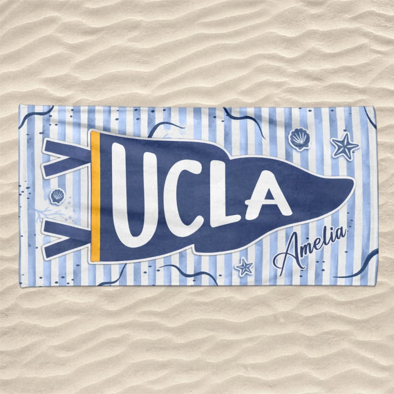 Custom Beach Towel - Personalized Summer Vacation And Travel, Graduation Gifts For Best Friends, Family - Straight Outta Graduation Season