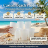 Custom Party Cups - Personalized Summer Vacation And Travel Gifts For Best Friends, Family - Hello Summer Vibes
