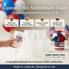 Custom Party Cups - Personalized America 250th Anniversary Gifts For Mom, Dad, Brother, Sister, Kids - Proud American Roots