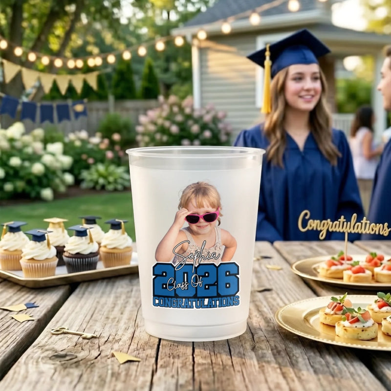 Custom Photo Graduation Cups - Personalized Graduation Gifts For Him, Her - The Journey Was Worth It