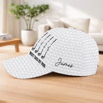 Custom Hat, All Over Print Classic Cap - Personalized Birthday Golf Gifts For Dad, Grandpa, Golfers - Weekend Forecast Golf