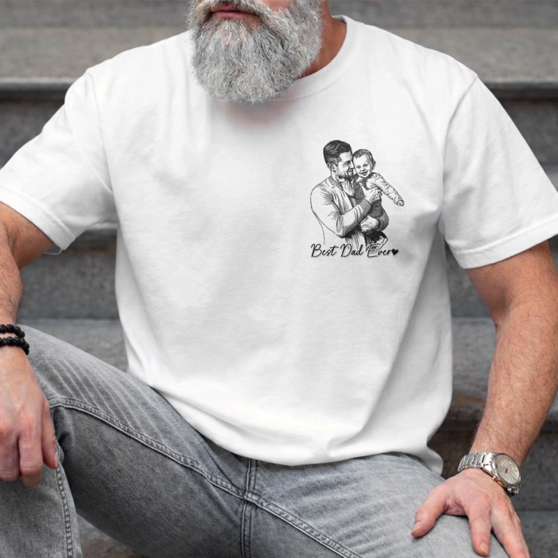 Custom Photo T-shirt, Hoodie - Personalized Father's Day Birthday Gifts For Dad, New Dads, Grandpa - Dad, You’re One Of A Kind