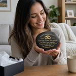Custom Printed Rock - Personalized Anniversary Wedding Gifts For Husband, Wife, Couple - Our Love Blossoms Through Time