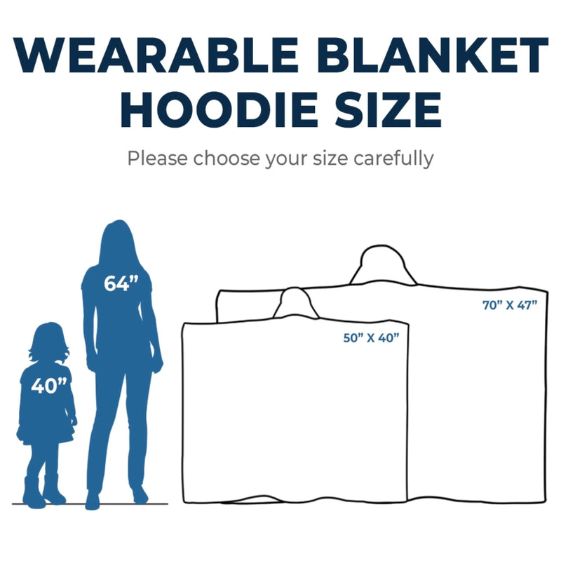 Custom Snuggle Blanket, Hoodie Blanket - Personalized Best Friend Birthday Gifts For Women, Besties, Sisters, BFF - Snuggle Season Ready