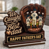 Custom 2-Layered Wooden Plaque - Personalized Father's Day Gifts For Dad, Grandpa, Baseball Lovers, Sports Fans, Sports Lovers - Legends Raise Champions