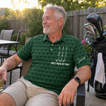 Custom All Over Print Polo Shirt - Personalized Father's Day Birthday Golf Gifts For Dad, Grandpa, Golfers - Good Times And Tee Lines
