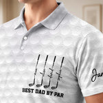 Custom All Over Print Polo Shirt - Personalized Father's Day Birthday Golf Gifts For Dad, Grandpa, Golfers - Good Times And Tee Lines