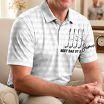 Custom All Over Print Polo Shirt - Personalized Father's Day Birthday Golf Gifts For Dad, Grandpa, Golfers - Good Times And Tee Lines