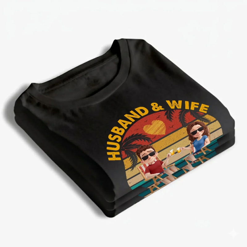 Custom T-shirt, Premium T-shirt, Hoodie - Personalized Summer Vacation And Travel Gifts For Husband And Wife, Him And Her, Cruise Lovers - Catch Us Cruising Into Forever