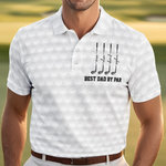 Custom All Over Print Polo Shirt - Personalized Father's Day Birthday Golf Gifts For Dad, Grandpa, Golfers - Enjoy Every Shot