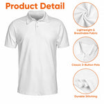 Custom All Over Print Polo Shirt - Personalized Father's Day Birthday Golf Gifts For Dad, Grandpa, Golfers - Enjoy Every Shot