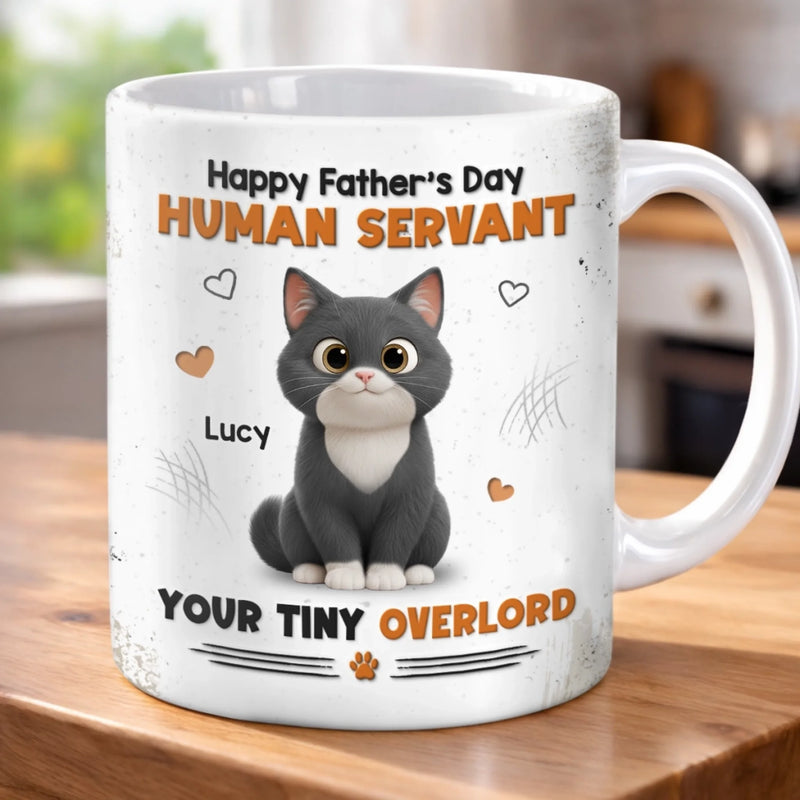 Custom Mug - Personalized Father's Day Gifts For Cat Lovers, Cat Mom And Dad - The Cat Runs This House