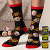 Custom Photo Middle Tube Socks - Personalized  Father's Day Birthday Gifts For Dad, Grandpa - Super Dad, Super Cool