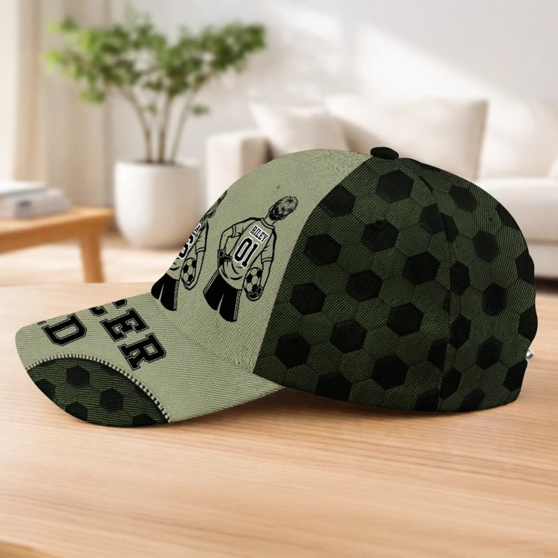 Custom LA 2026 Soccer Dad Cap - Personalized Father's Day Birthday Gifts For Dad, Grandpa, Soccer Lovers, Sports Fans - Eat Sleep Soccer Repeat
