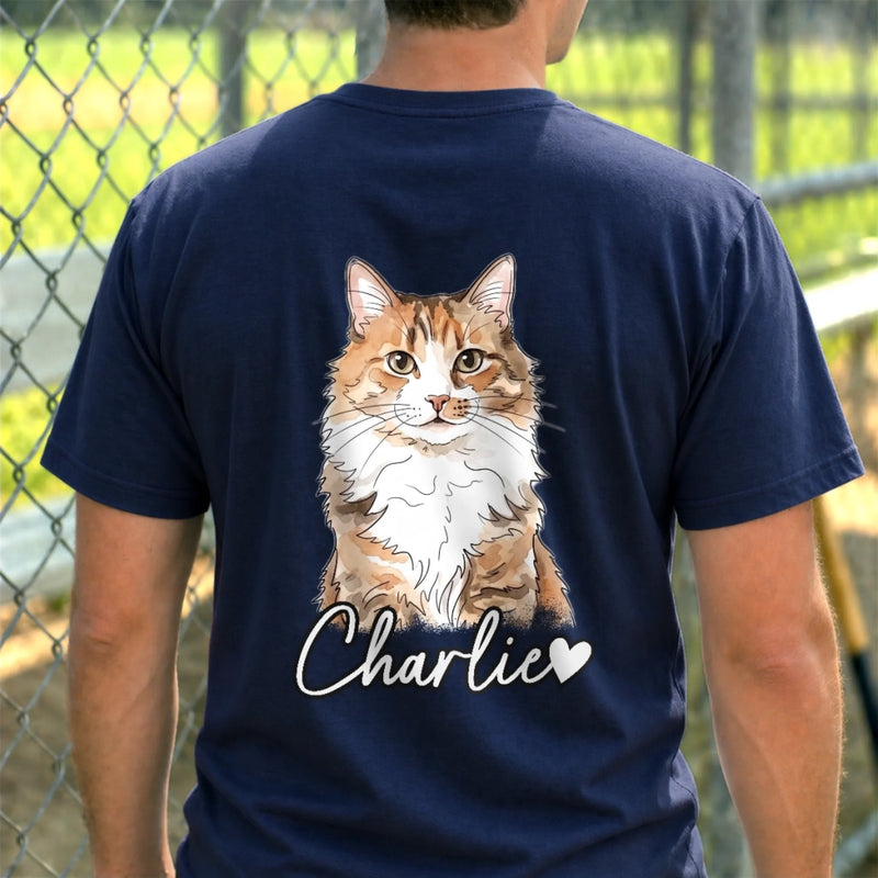 Custom Photo Unisex T-shirt - Personalized Father's Day Birthday Gifts For Dog Cat Lovers, Dog Dad And Mom, Cat Owners - Fur Babies Fur Ever