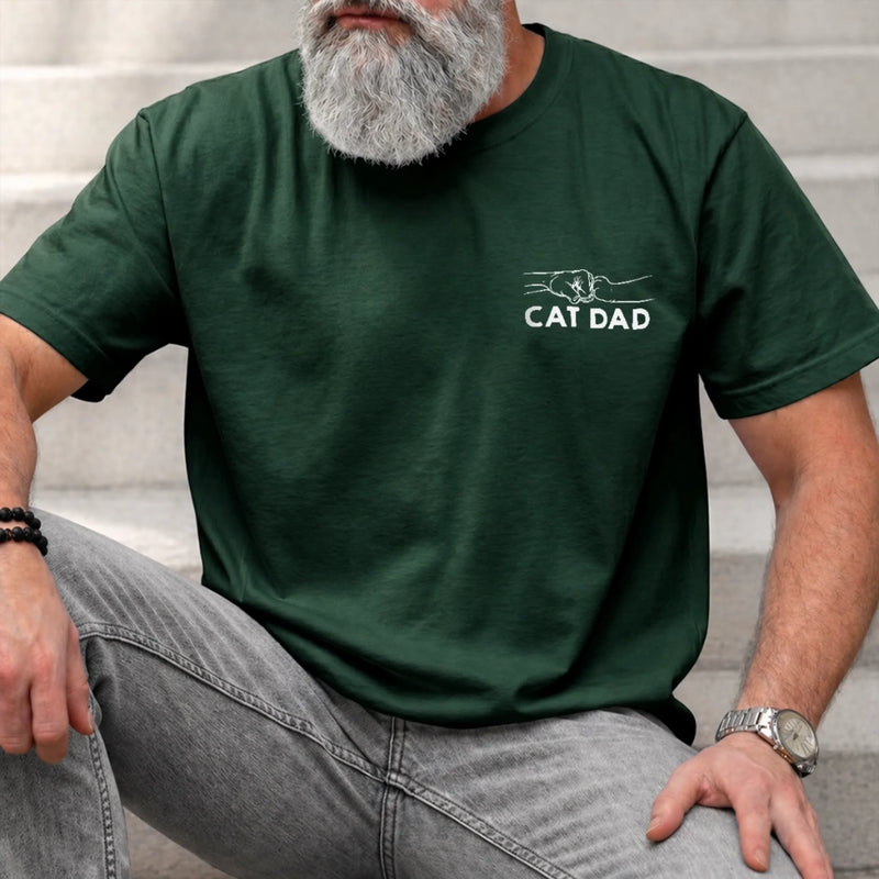 Custom Photo Unisex T-shirt - Personalized Father's Day Birthday Gifts For Dog Cat Lovers, Dog Dad And Mom, Cat Owners - Fur Babies Fur Ever