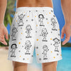 Custom Tropical Hawaiian Aloha Men Beach Shorts - Personalized Father's Day, Summer Vacation And Travel Gifts For Dad, Grandpa - Daddy Belongs To The Chaos Crew