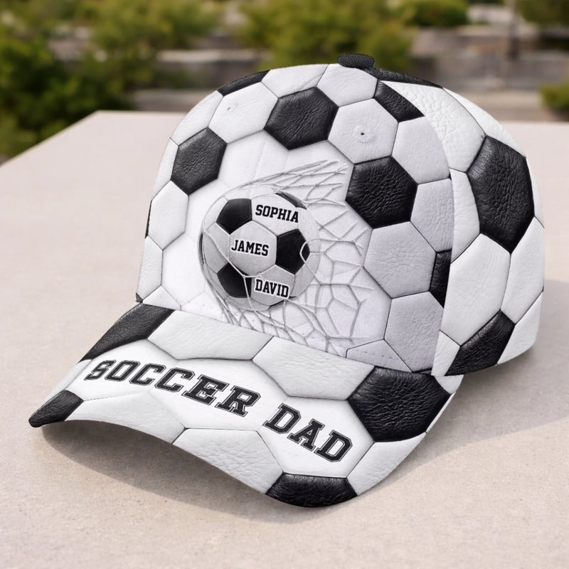 Custom LA 2026 Soccer Dad Cap - Personalized Father's Day Birthday Gifts For Dad, Grandpa, Soccer Lovers, Sports Fans - Kick Goals Make Memories