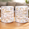 Custom 3D Inflated Effect Printed Mug - Personalized Best Friend Birthday Gifts For Women, Besties, Sisters, BFF - Forever Linked, Beautifully Kept