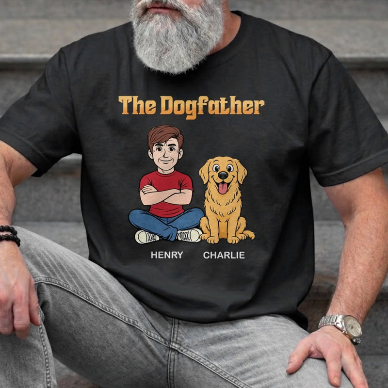 Custom Unisex T-shirt, Hoodie - Personalized Father's Day Birthday Gifts For Dog Cat Lovers, Dog Dad, Cat Owners - Happiness Is Wet Noses