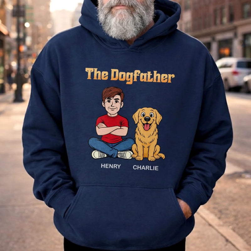 Custom Unisex T-shirt, Hoodie - Personalized Father's Day Birthday Gifts For Dog Cat Lovers, Dog Dad, Cat Owners - Happiness Is Wet Noses