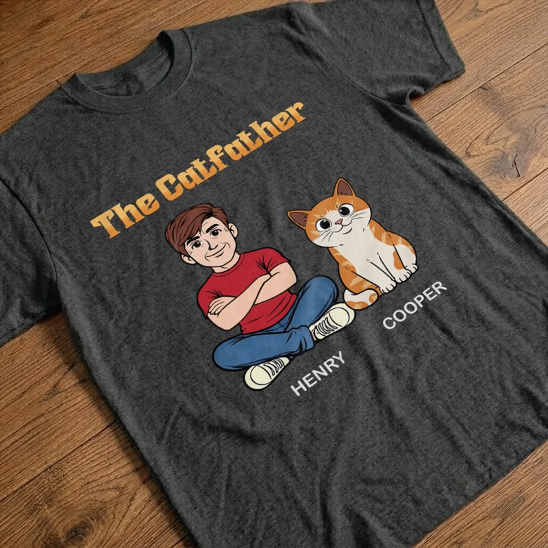 Custom Unisex T-shirt, Hoodie - Personalized Father's Day Birthday Gifts For Dog Cat Lovers, Dog Dad, Cat Owners - Happiness Is Wet Noses