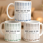 Custom Mug - Personalized Father's Day Birthday Golf Gifts For Dad, Grandpa, Golfers