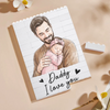 Custom Photo Vertical Rectangle Shaped Building Brick Blocks - Personalized Father's Day Birthday Gifts For Dad, Grandpa - Strong Roots Strong Family