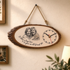Custom Photo Rustic Wooden Clock - Personalized Best Friend Birthday Gifts For Women, Besties, Sisters, BFF - The Best Kind Of Forever Friend