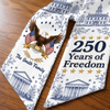 Custom Decorative Sash - Personalized America 250th Anniversary Gifts For Mom, Dad, Brother, Sister, Kids - Built On Freedom & Faith