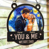 Custom Photo Window Hanging Suncatcher Ornament - Personalized Anniversary Wedding Gifts For Husband And Wife, Him And Her - Our Perfect Night