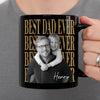 Custom Photo Black Mug - Personalized Father's Day Gifts For Dad, Grandpa - The Man, The Myth